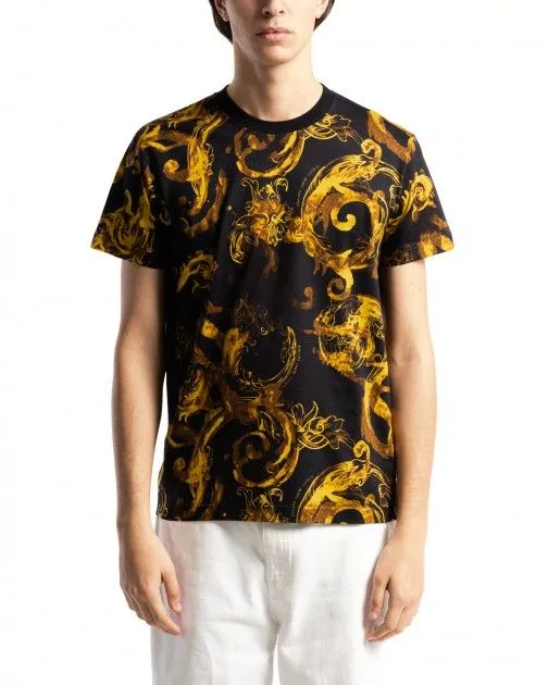 Camiseta Versace Jeans Couture 76GAH6S0 dorado