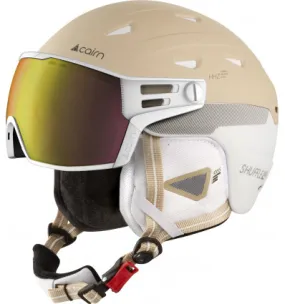 Casco con visera Cairn Shuffle S-visor Evolight Nxt (White Cream)