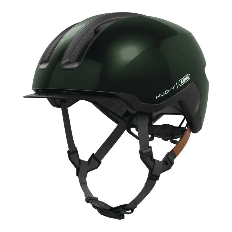 Casco de bicicleta Abus HUD-Y (Verde musgo)