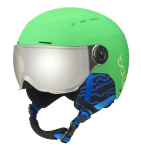 Casco de esquí Bollé Quiz Visor (verde mate con visera gris Cat. 3) Niños