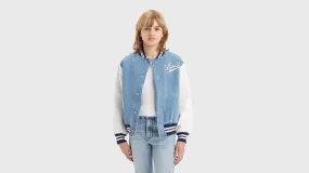 Chaqueta Bomber Para Adolescentes Denim