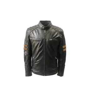 Chaqueta Clásica de Napa para Hombre en Color Negro - OSX 1169