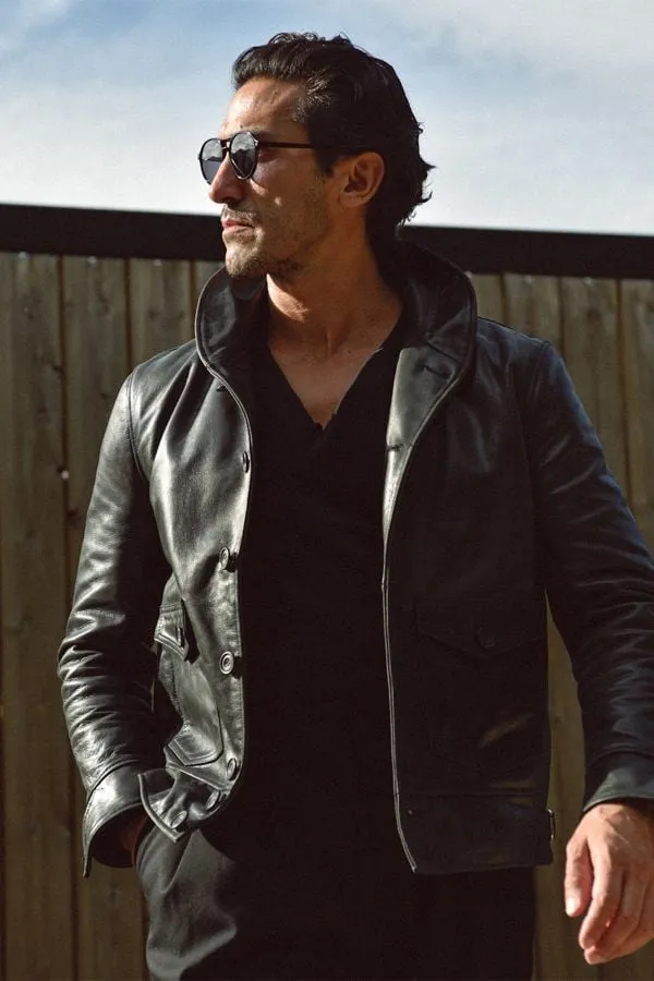 Chaqueta Hombre Avi Leather Cossack Jacket