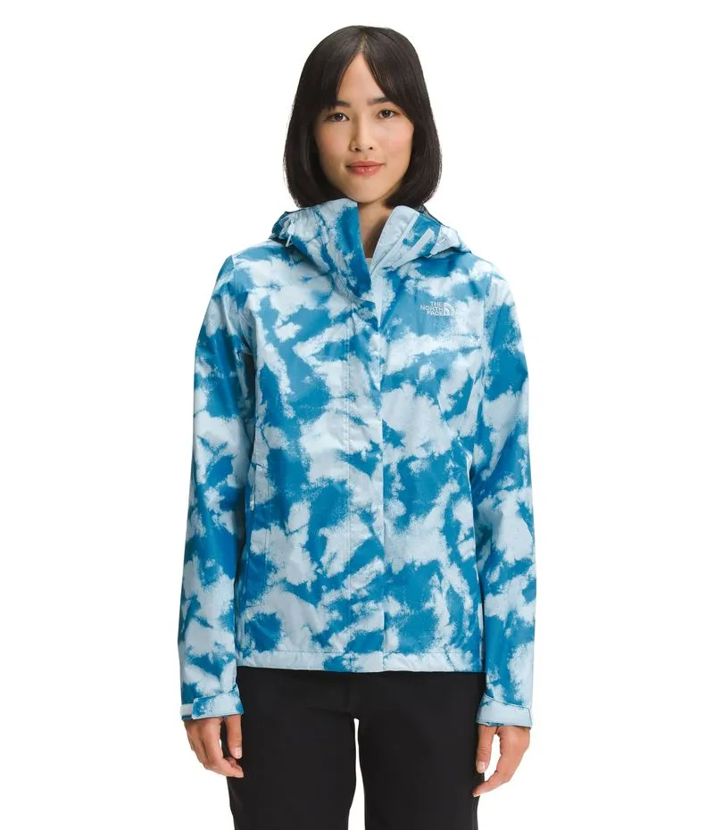 Chaqueta Para Mujer Printed Venture 2 Impermeable Color Azul The North Face