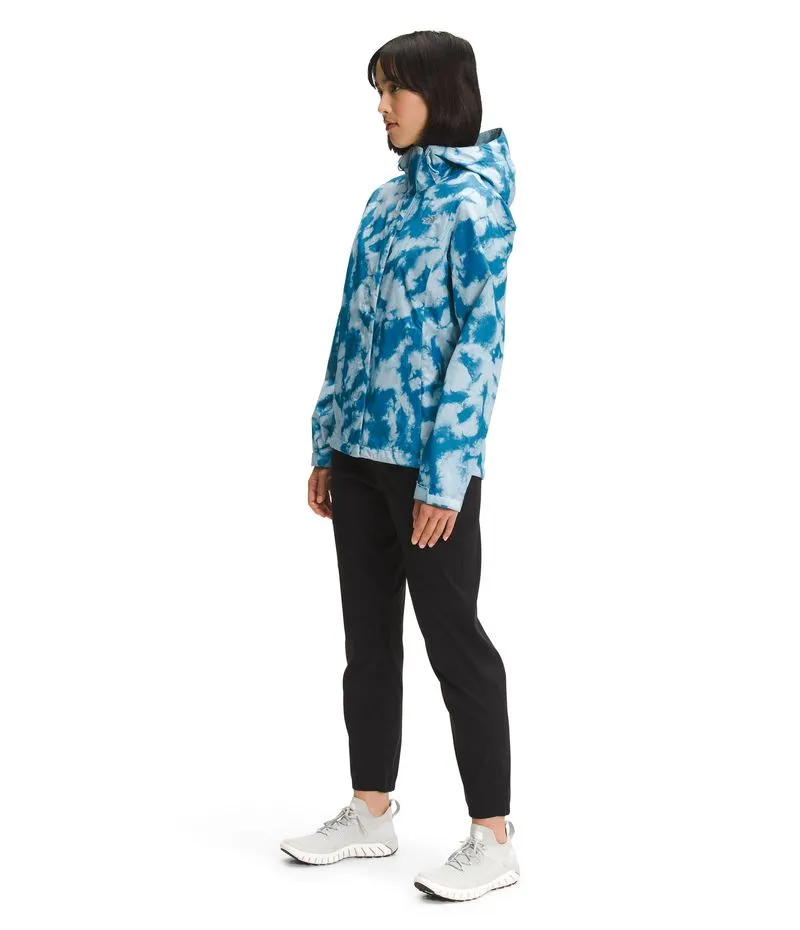 Chaqueta Para Mujer Printed Venture 2 Impermeable Color Azul The North Face