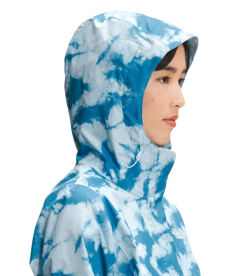 Chaqueta Para Mujer Printed Venture 2 Impermeable Color Azul The North Face