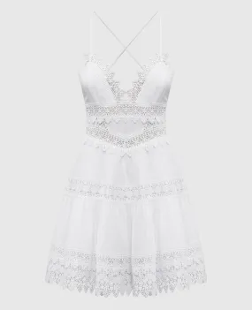 Charo Ruiz White Rachel dress with lace