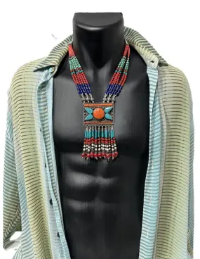 COLLARES ETNICOS PARA HOMBRE MODA BOHO IBIZA