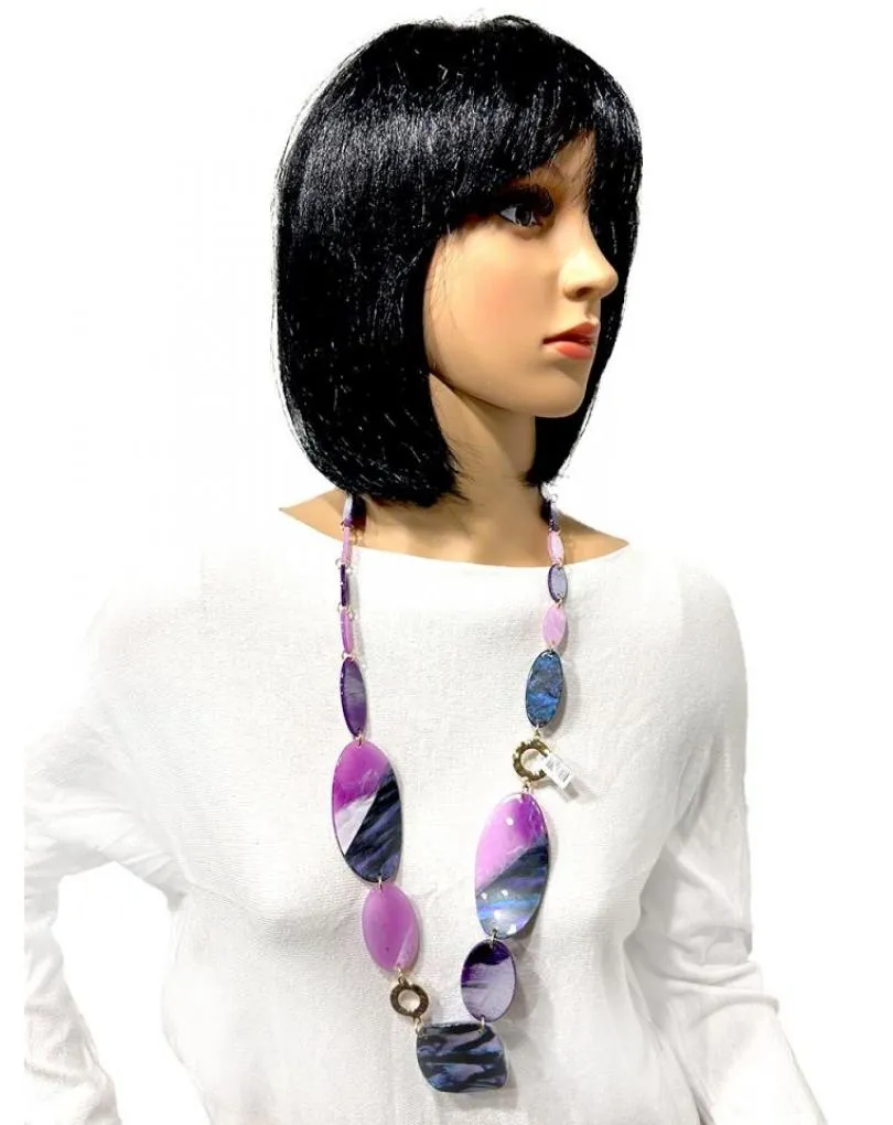 COLLARES ORIGINALES MORADOS Y LILAS DE MODA PARA UN LOOK ACTUAL