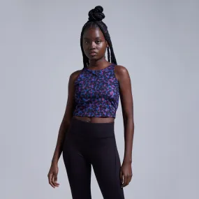 Crop Top Deportivo Con Estampado