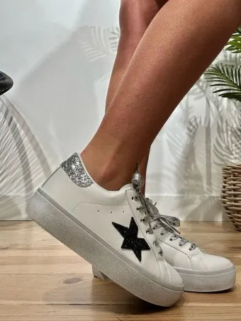 Deportiva Estrella STARSKY Blanco/Negro