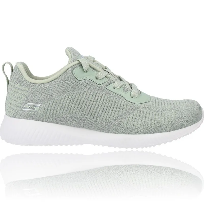 Deportivas Casual para Mujeres de Skechers 117074 Bobs Squad - Ghost Star