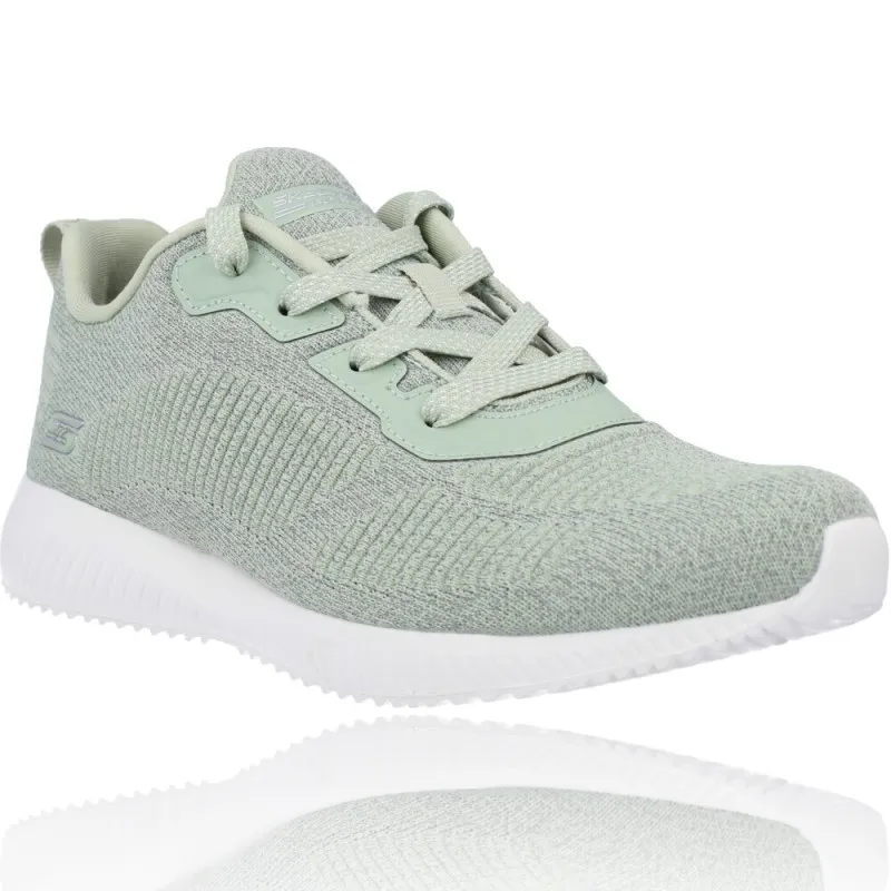 Deportivas Casual para Mujeres de Skechers 117074 Bobs Squad - Ghost Star