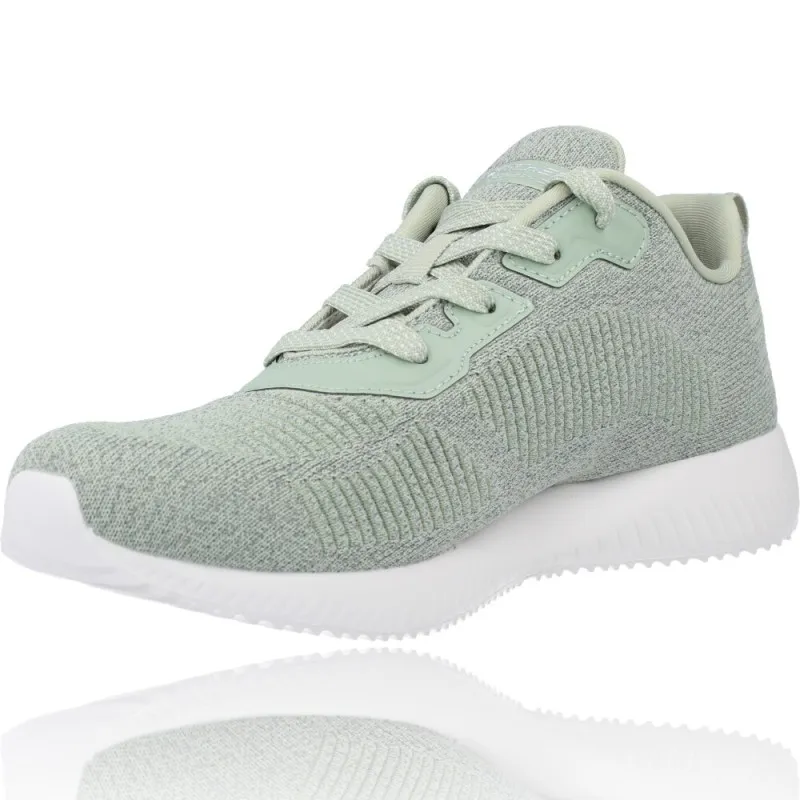 Deportivas Casual para Mujeres de Skechers 117074 Bobs Squad - Ghost Star