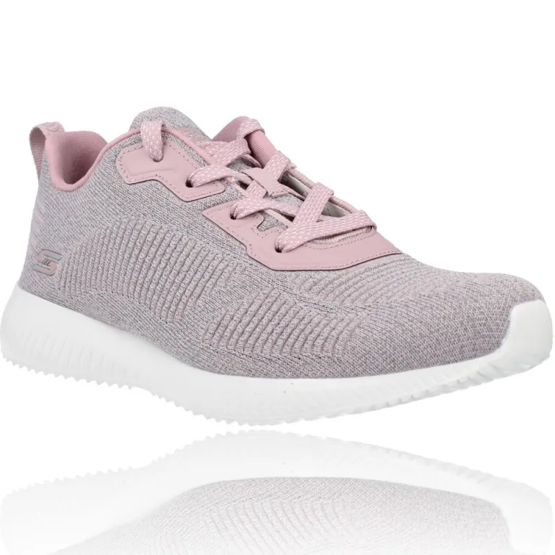 Deportivas Casual para Mujeres de Skechers 117074 Bobs Squad - Ghost Star