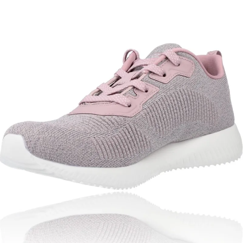 Deportivas Casual para Mujeres de Skechers 117074 Bobs Squad - Ghost Star