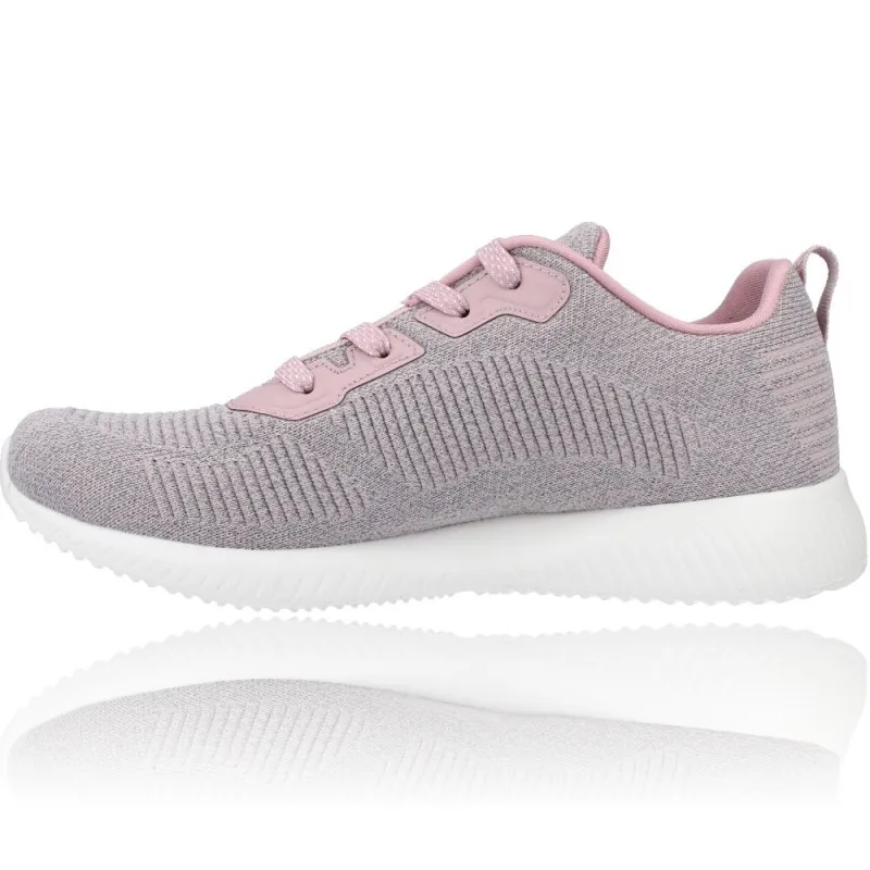 Deportivas Casual para Mujeres de Skechers 117074 Bobs Squad - Ghost Star