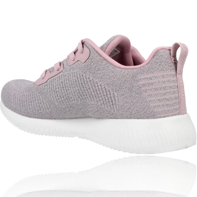 Deportivas Casual para Mujeres de Skechers 117074 Bobs Squad - Ghost Star