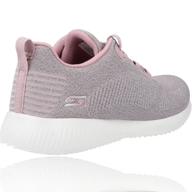 Deportivas Casual para Mujeres de Skechers 117074 Bobs Squad - Ghost Star