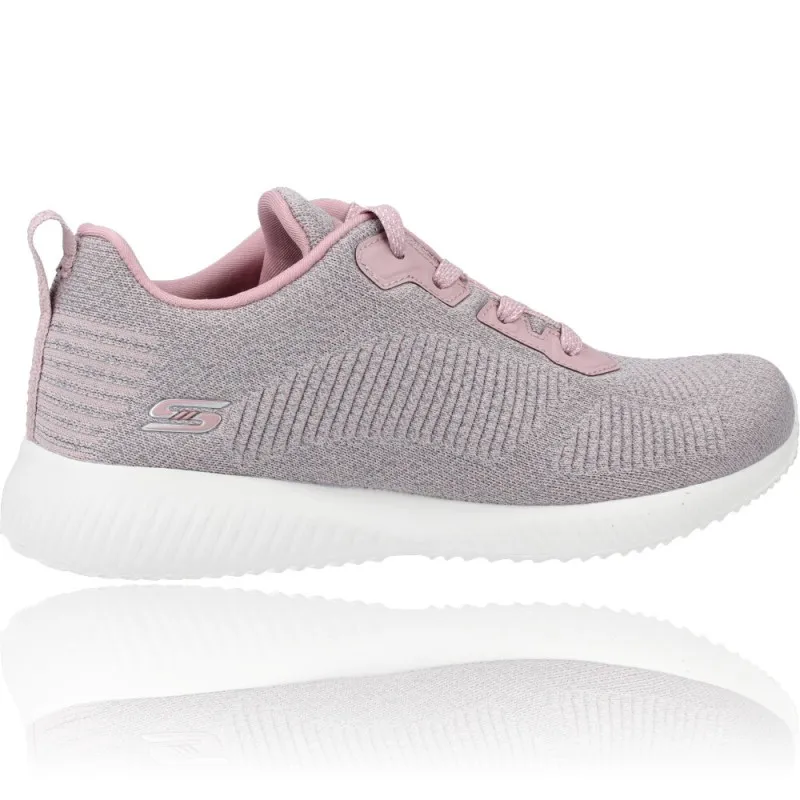 Deportivas Casual para Mujeres de Skechers 117074 Bobs Squad - Ghost Star