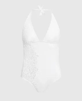 Ermanno Scervino White swimsuit with lace