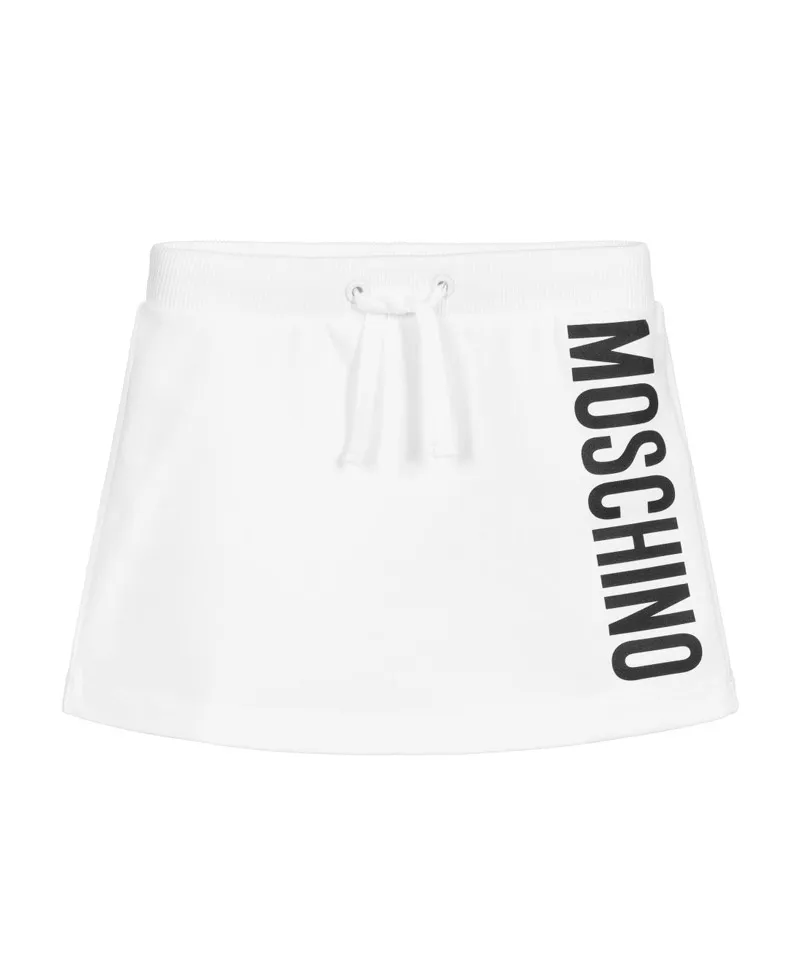 Falda Niña MOSCHINO Felpa Blanca