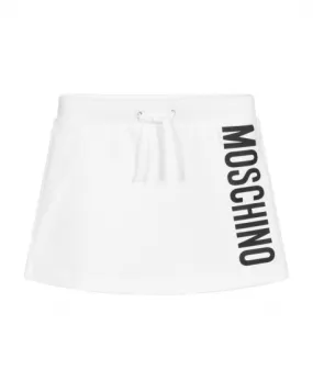 Falda Niña MOSCHINO Felpa Blanca