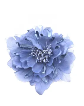 FLORES AZULES DE MODA PARA MUJER ESPECIAL BODA BAUTIZO Y COMUNION