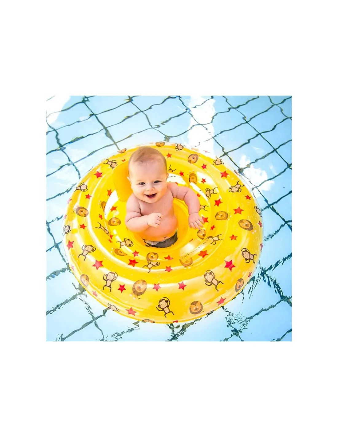 Flotador de bebé Swim Essentials Yellow Circus 0-1 año