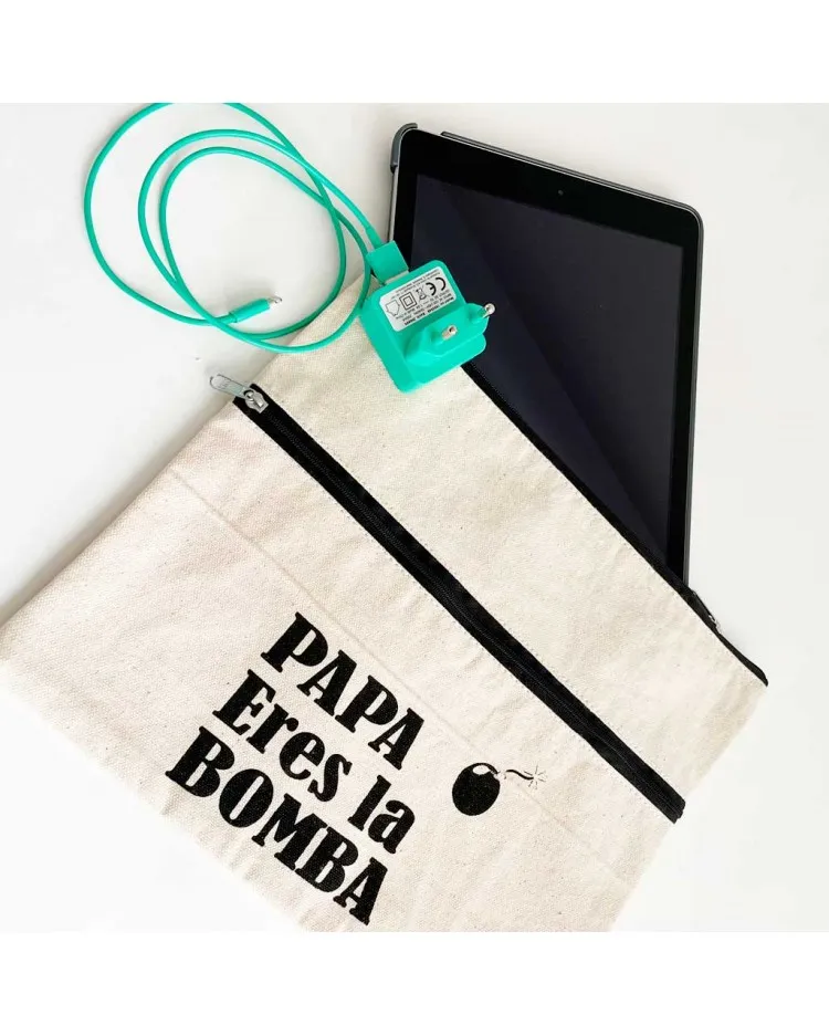 Funda para ipad y cables