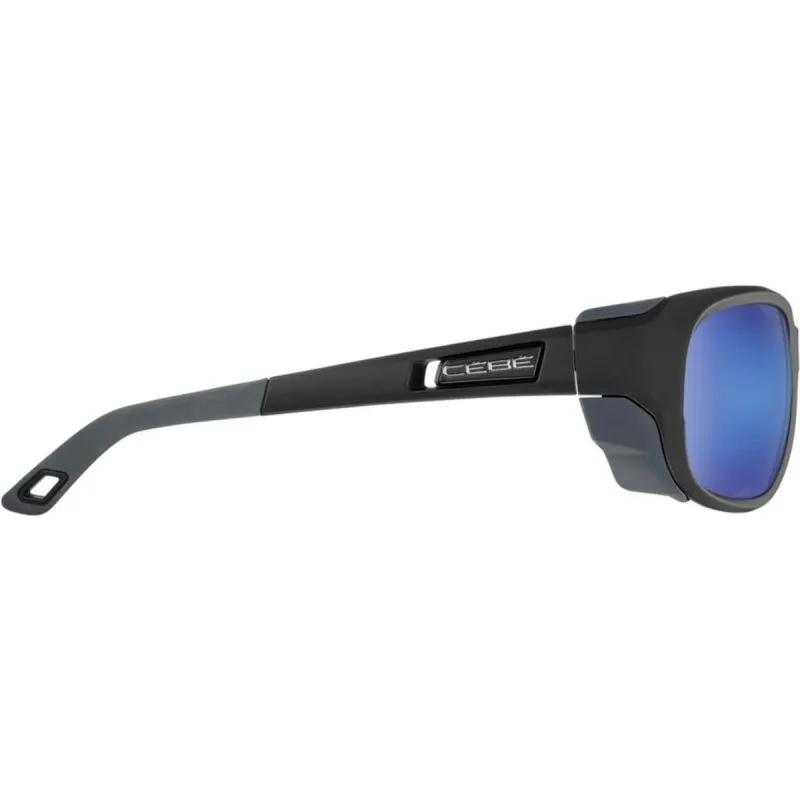 Gafas de sol Cébé Everest (Gris mate Negro Pico Azul Cat.4)