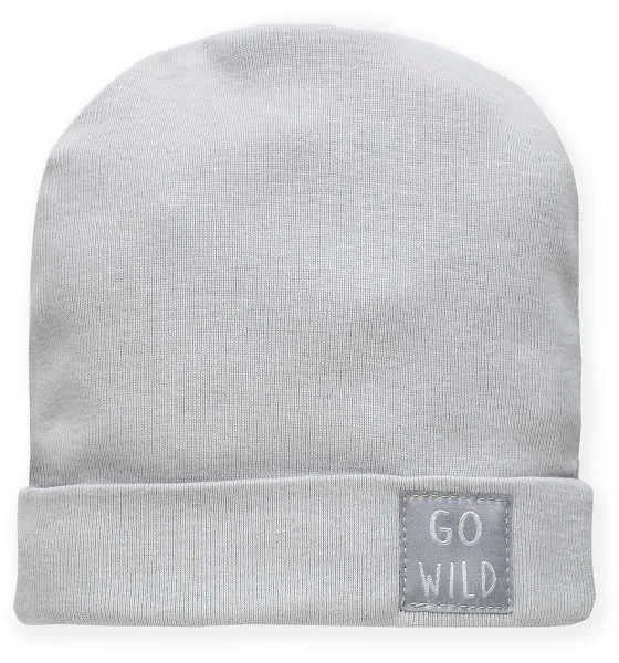 Gorro gris para bebé colección Wild Animals