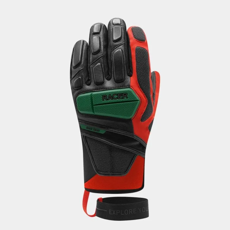 Guantes de esquí Racer Racing Pro (Black/Red) Hombre