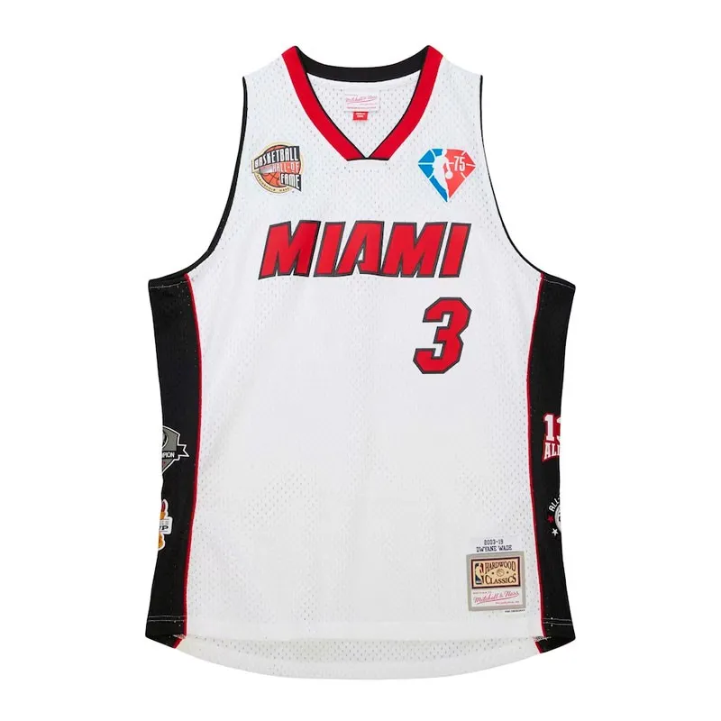 HALL OF FAME DWAYNE WADE MIAMI HEAT WHITE