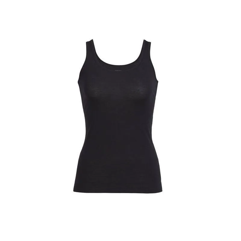 ICEBREAKER Womens Siren Tank (negro) Mujer