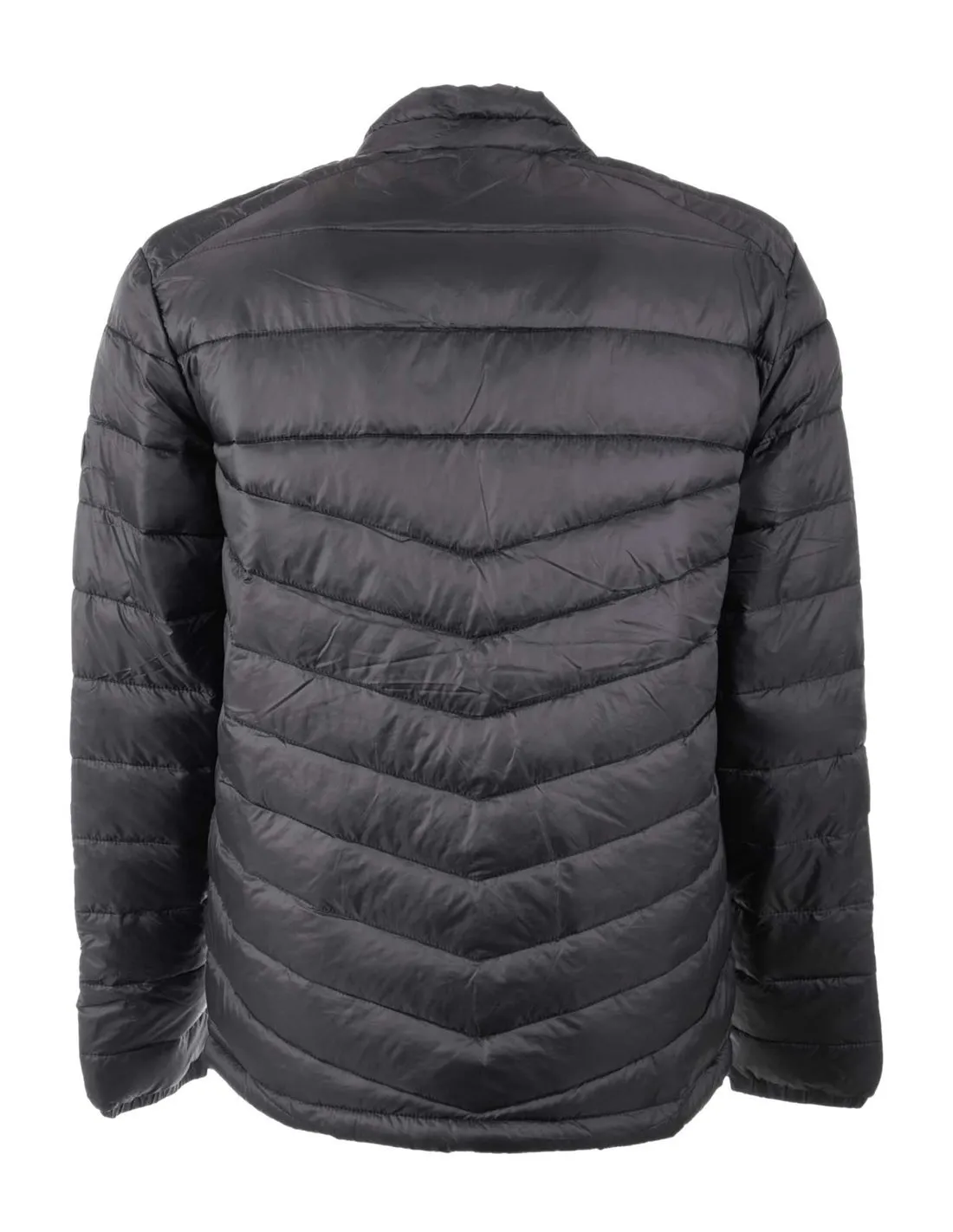 JACK & JONES - Chaqueta negra JJEhero Puffer Hood Hombre