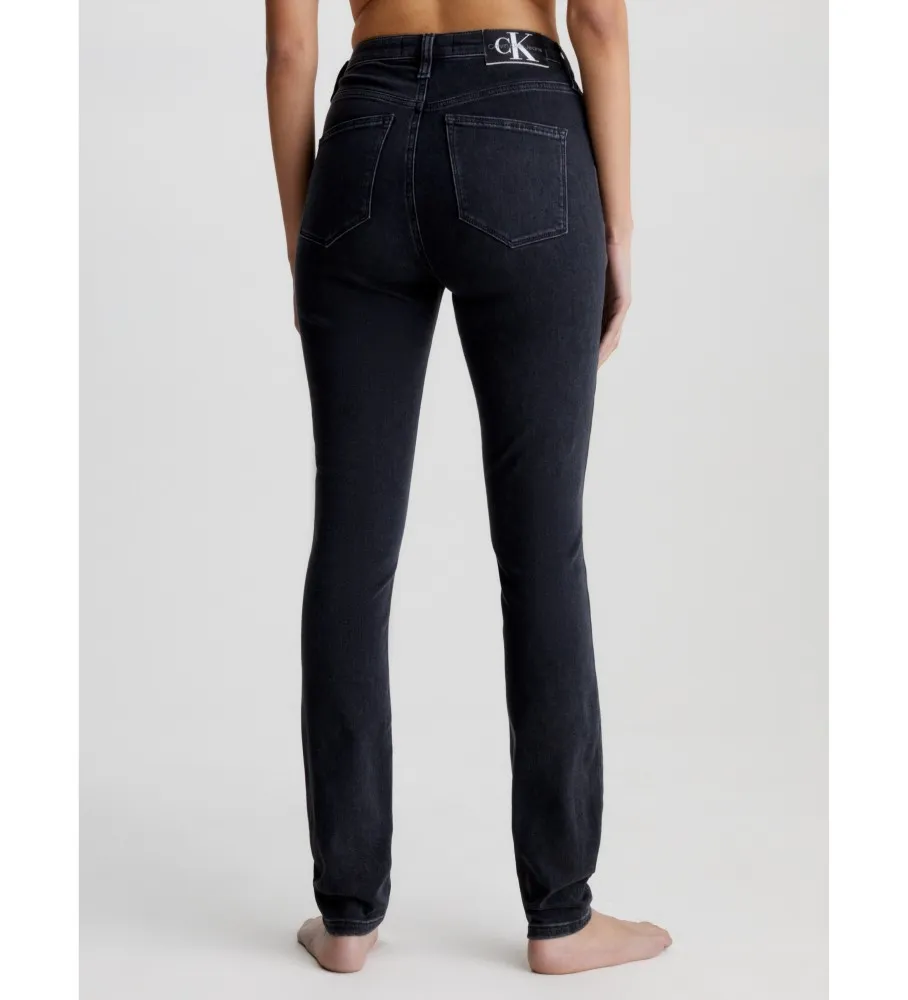 Jean High Rise Skinny negro