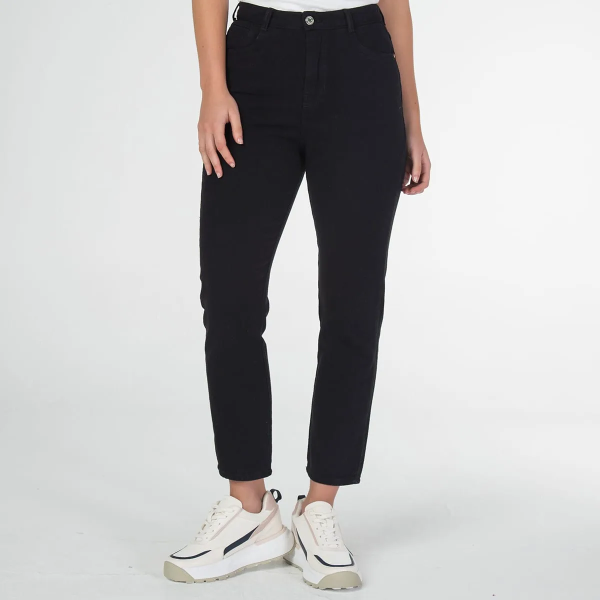 Jean Mom Fit Scarlet Black