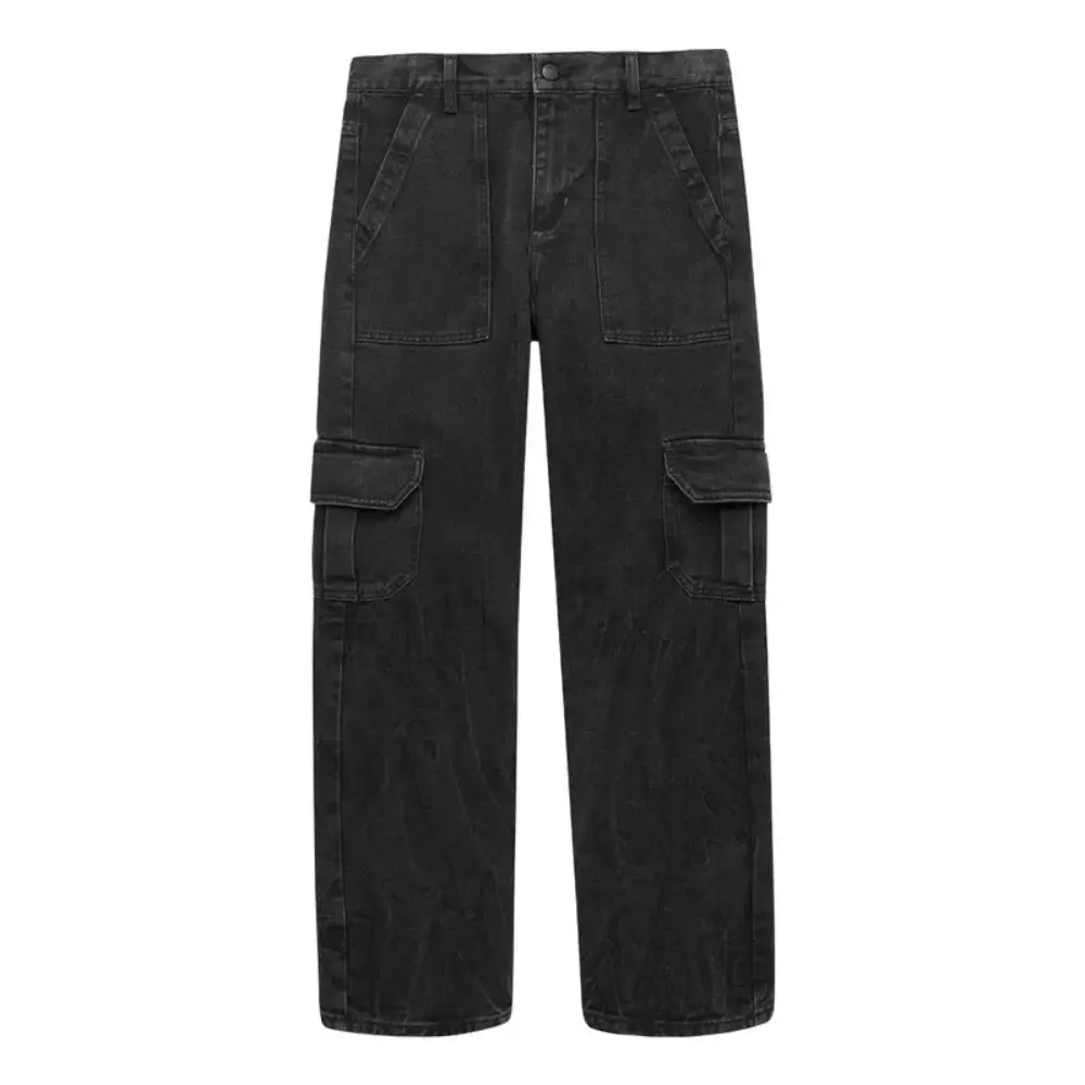 Jean silueta wide leg cargo