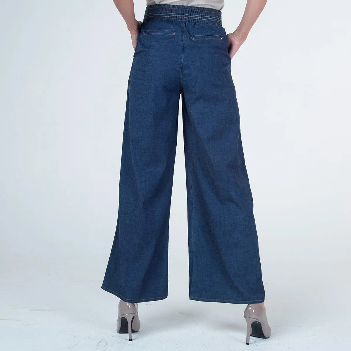 Jean Wide Leg Crystals