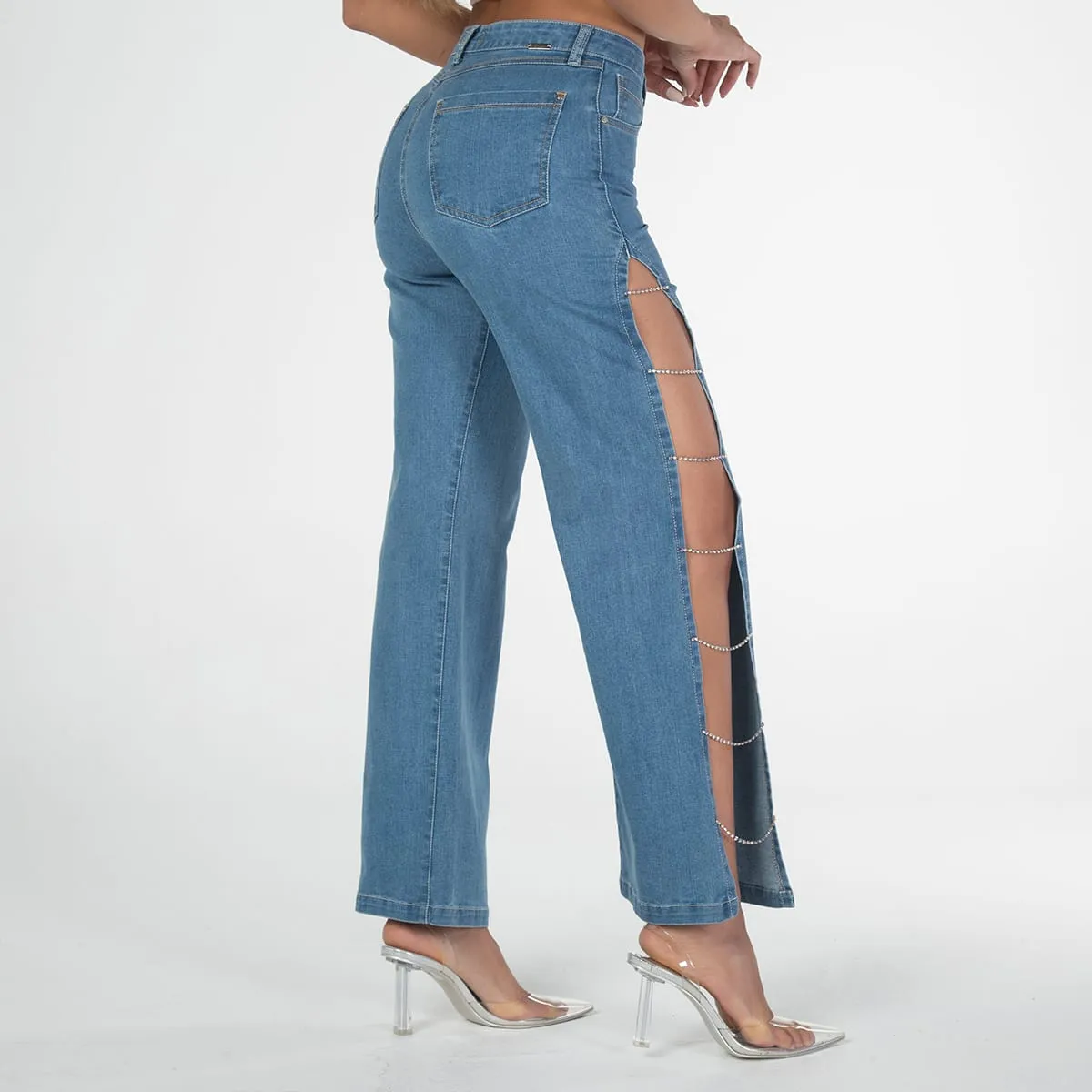 Jean Wide Leg Ribbon