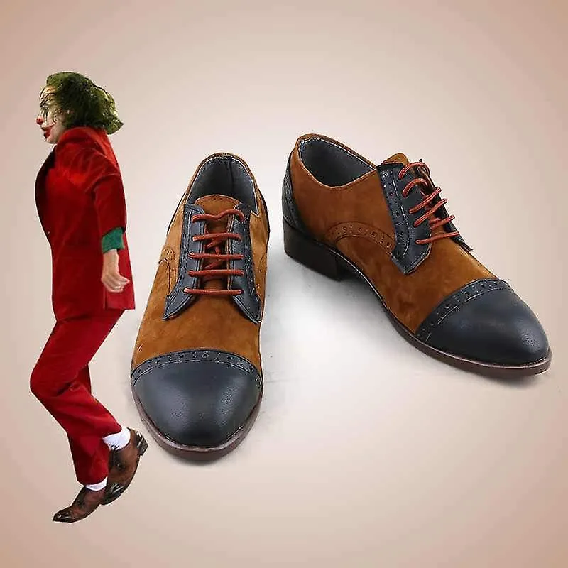 Joaquin Phoenix Cosplay, Joker Arthur Fleck Zapatos de cuero