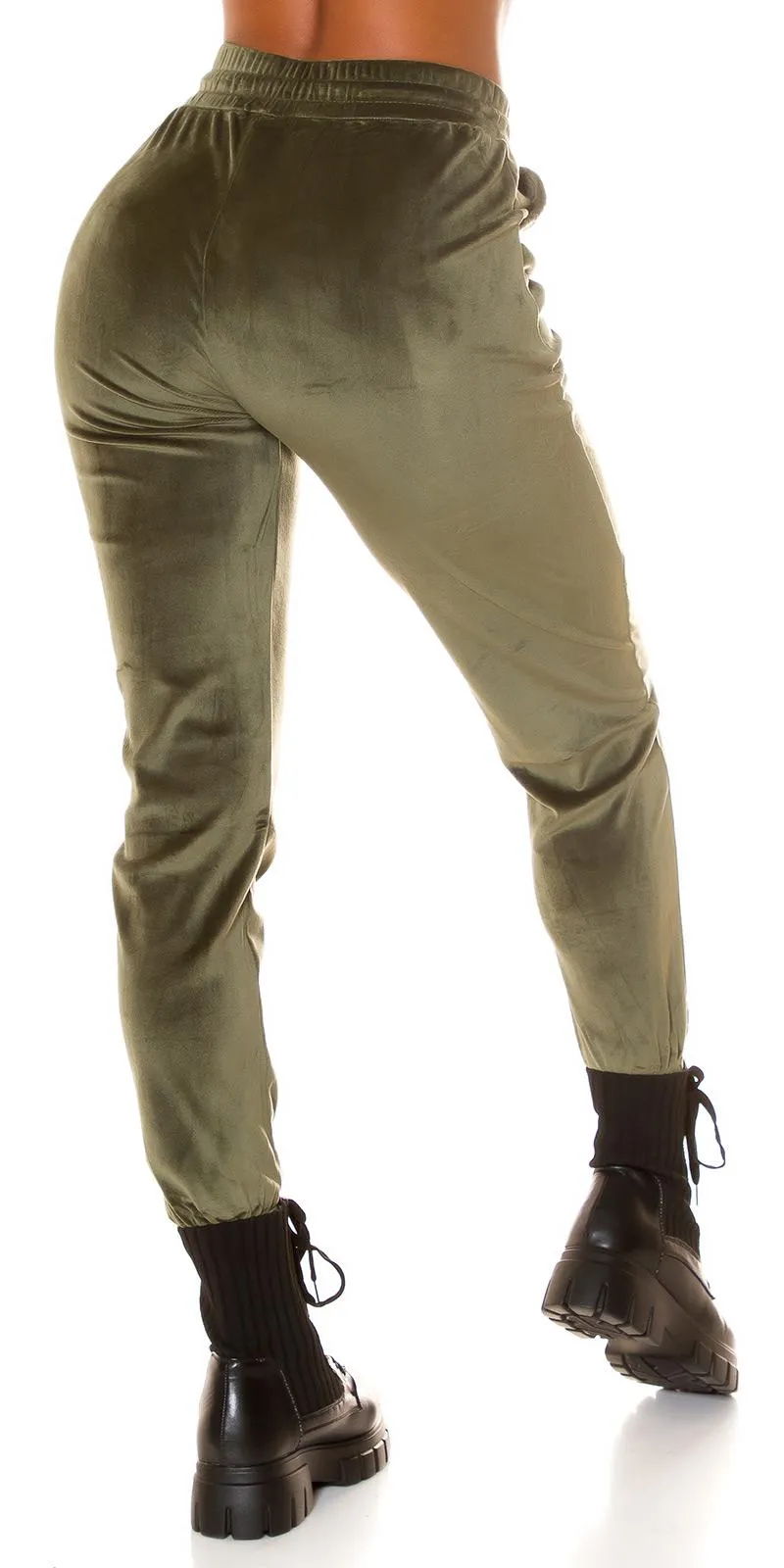 Joggers de descanso de felpa khaki