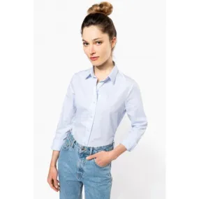 K510-CAMISA POPELINA MANGA LARGA MUJER