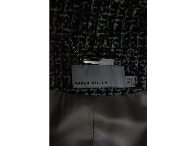 Karen Millen Capa Negro Blanco 