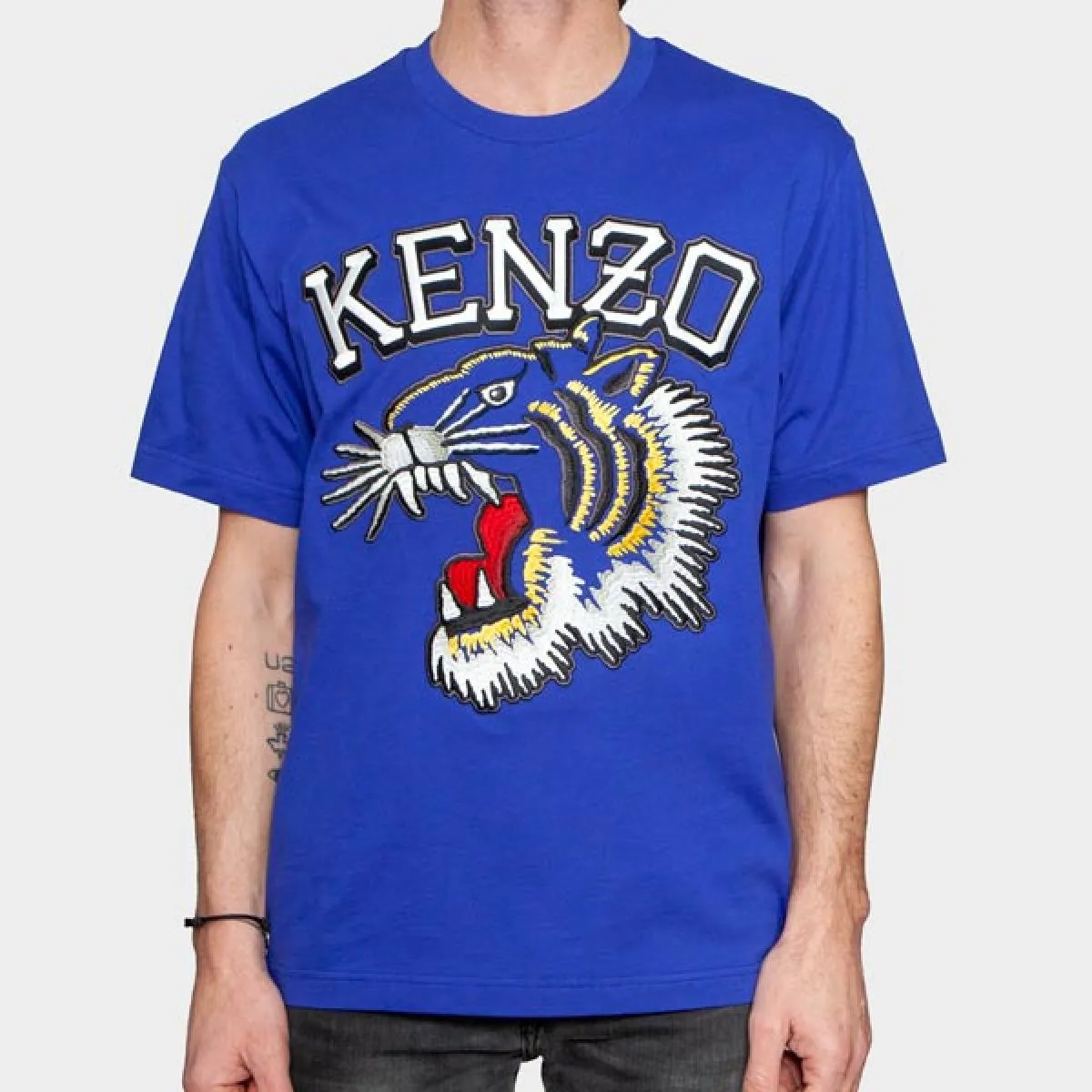 KENZO  CAMISETA LUCKY TIGER AZUL