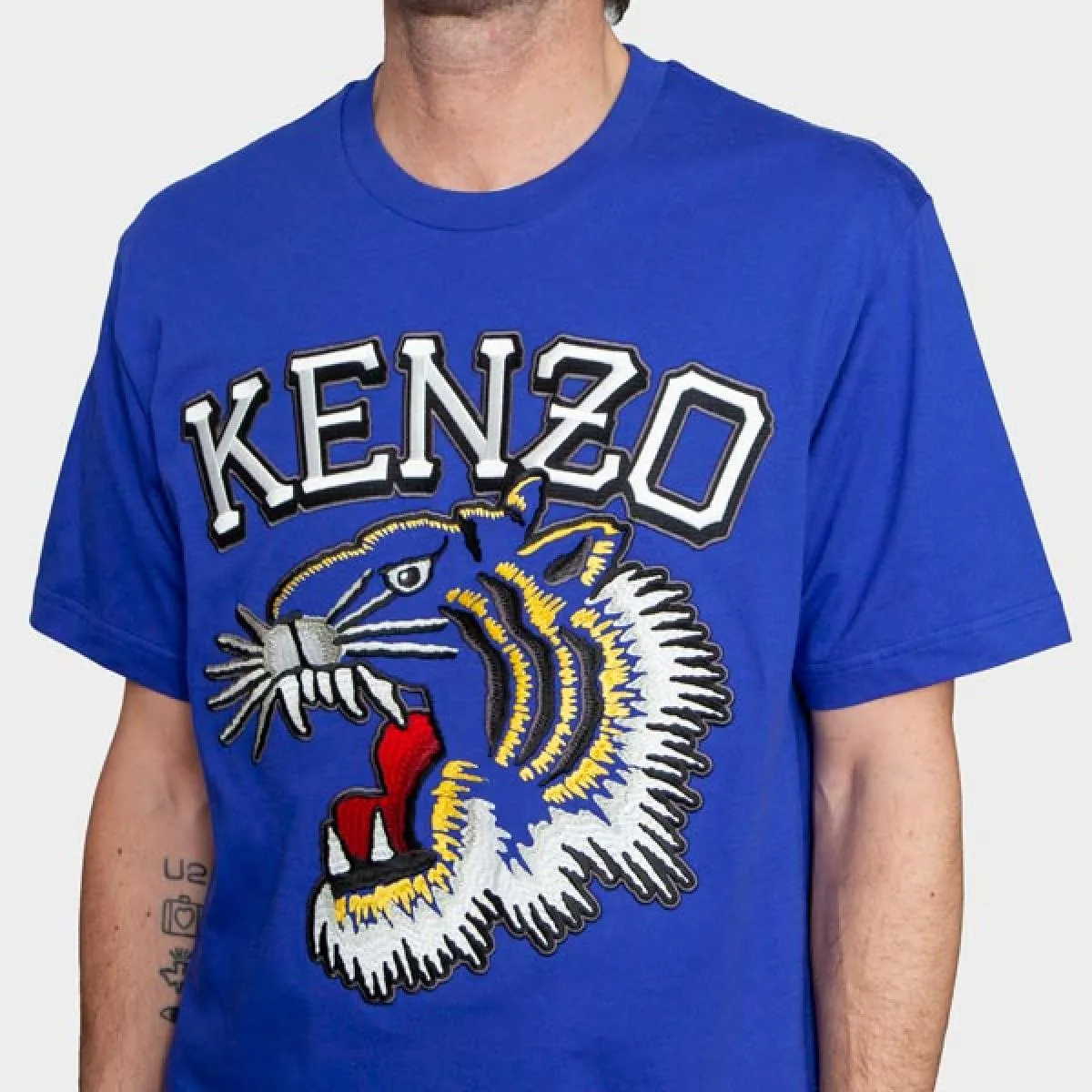 KENZO  CAMISETA LUCKY TIGER AZUL