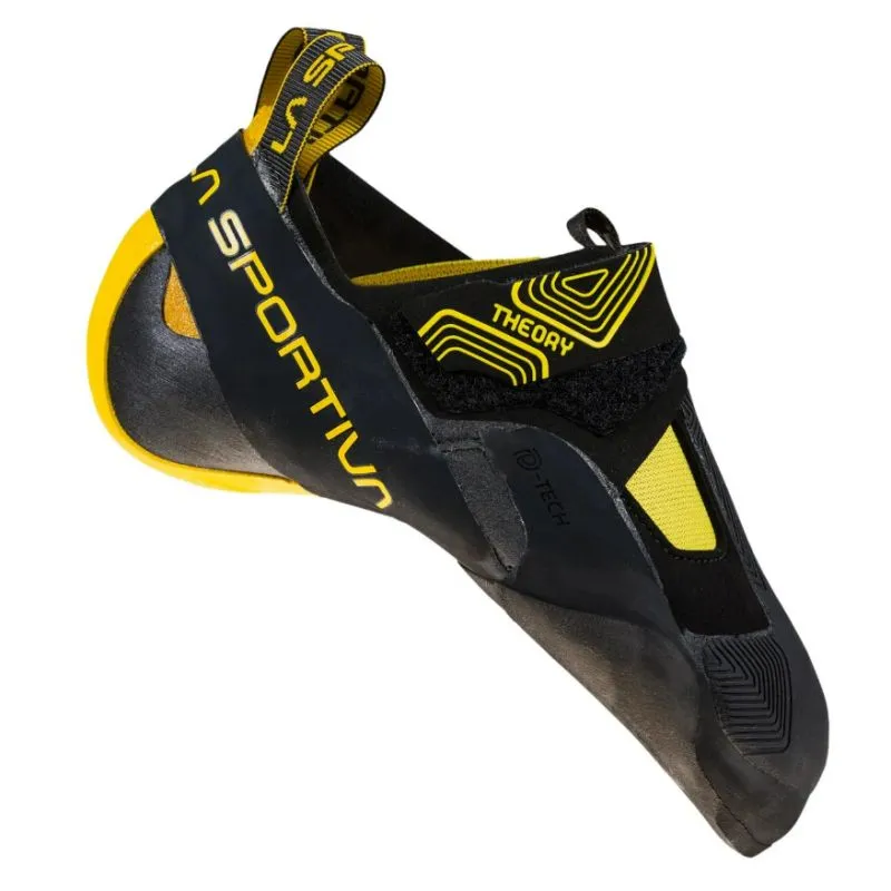 La Sportiva Theory (Negro/Amarillo) Calcetín de escalada para hombre