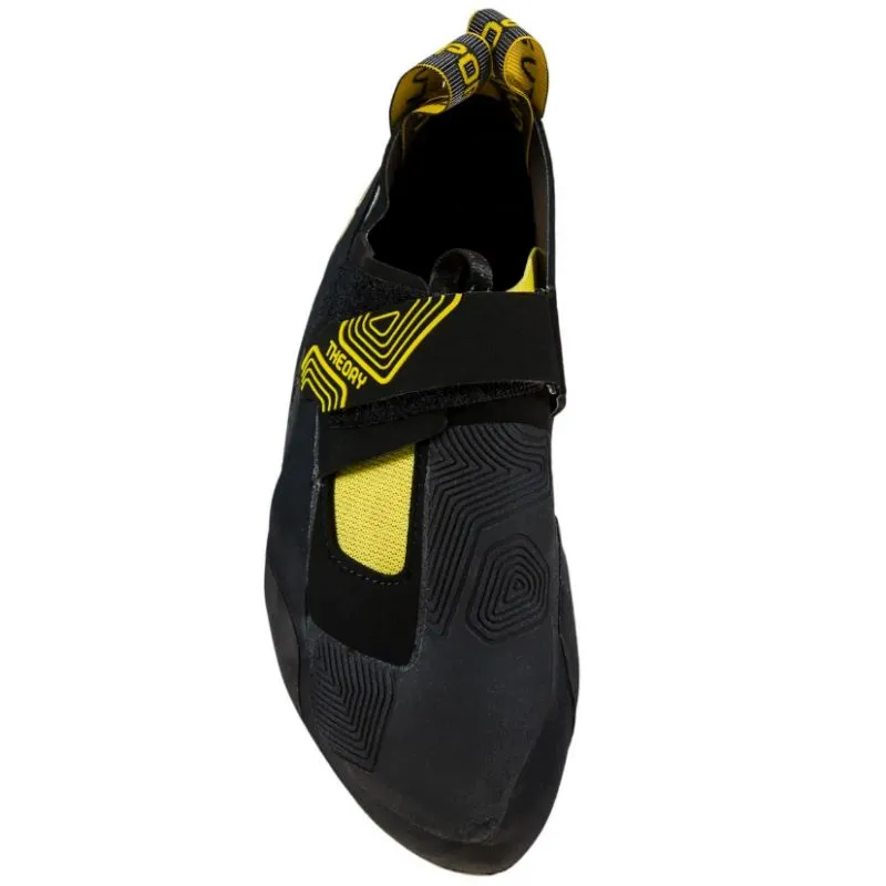 La Sportiva Theory (Negro/Amarillo) Calcetín de escalada para hombre