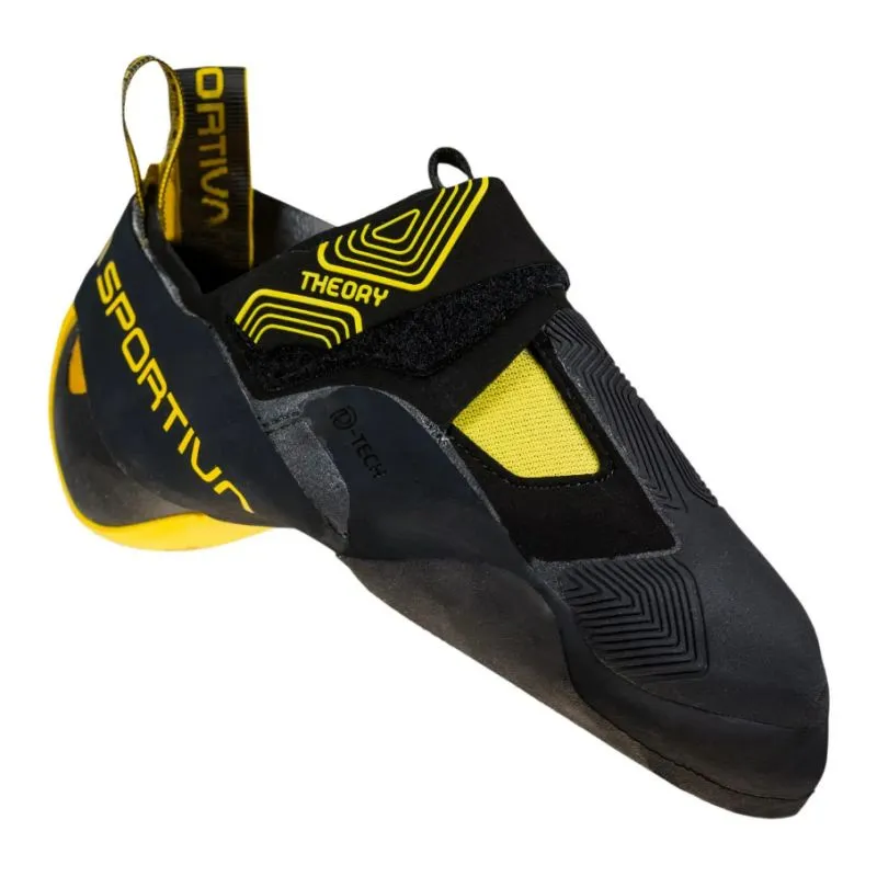 La Sportiva Theory (Negro/Amarillo) Calcetín de escalada para hombre